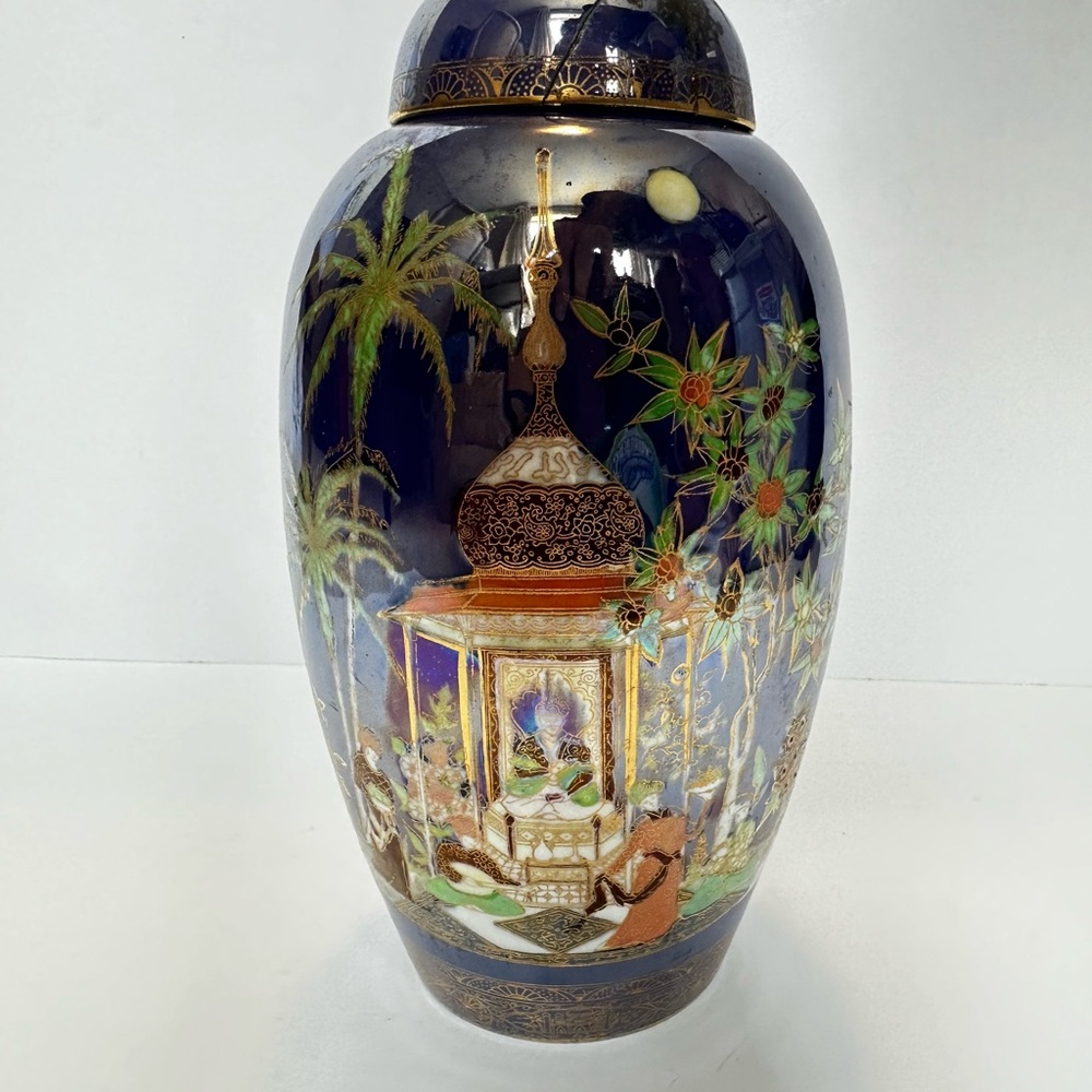 Rare Large Antique Carlton Ware Persian Pattern Vase – Collectible Decor - Picture 3 of 13